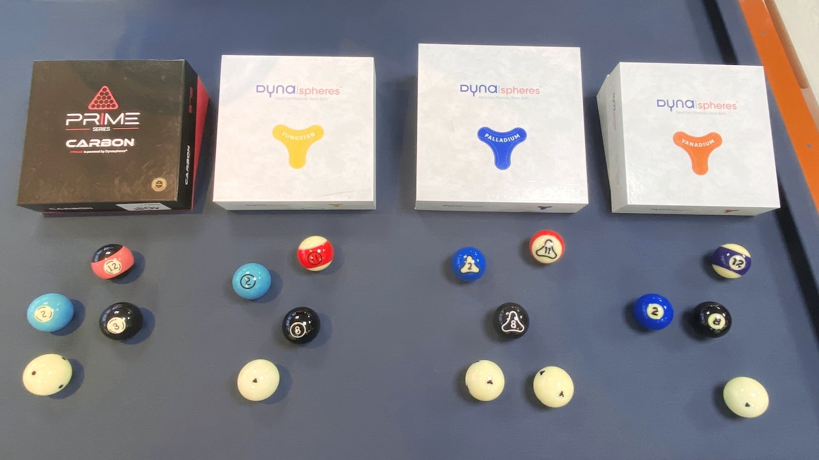 les gammes de billes de billard Dynasphere chez Eurobillards